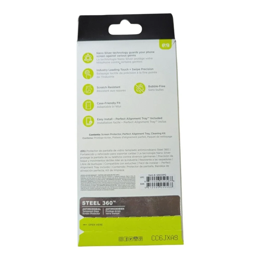 F3.‎ PureGear Steel 360 Tempered Glass Screen Protector For Google Pixel 7